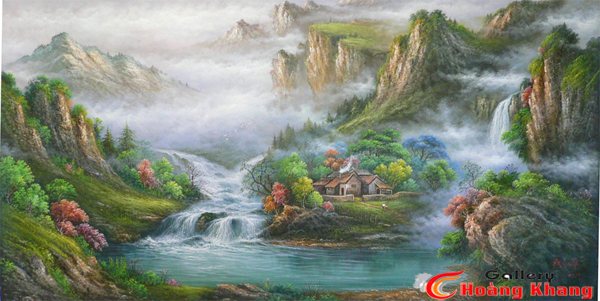 Tranh Núi - Nước - Phong Thuỷ